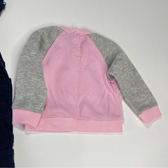 Baby kid bundle 18 Months overall and sweater blue and pink - Picture 8 of 16